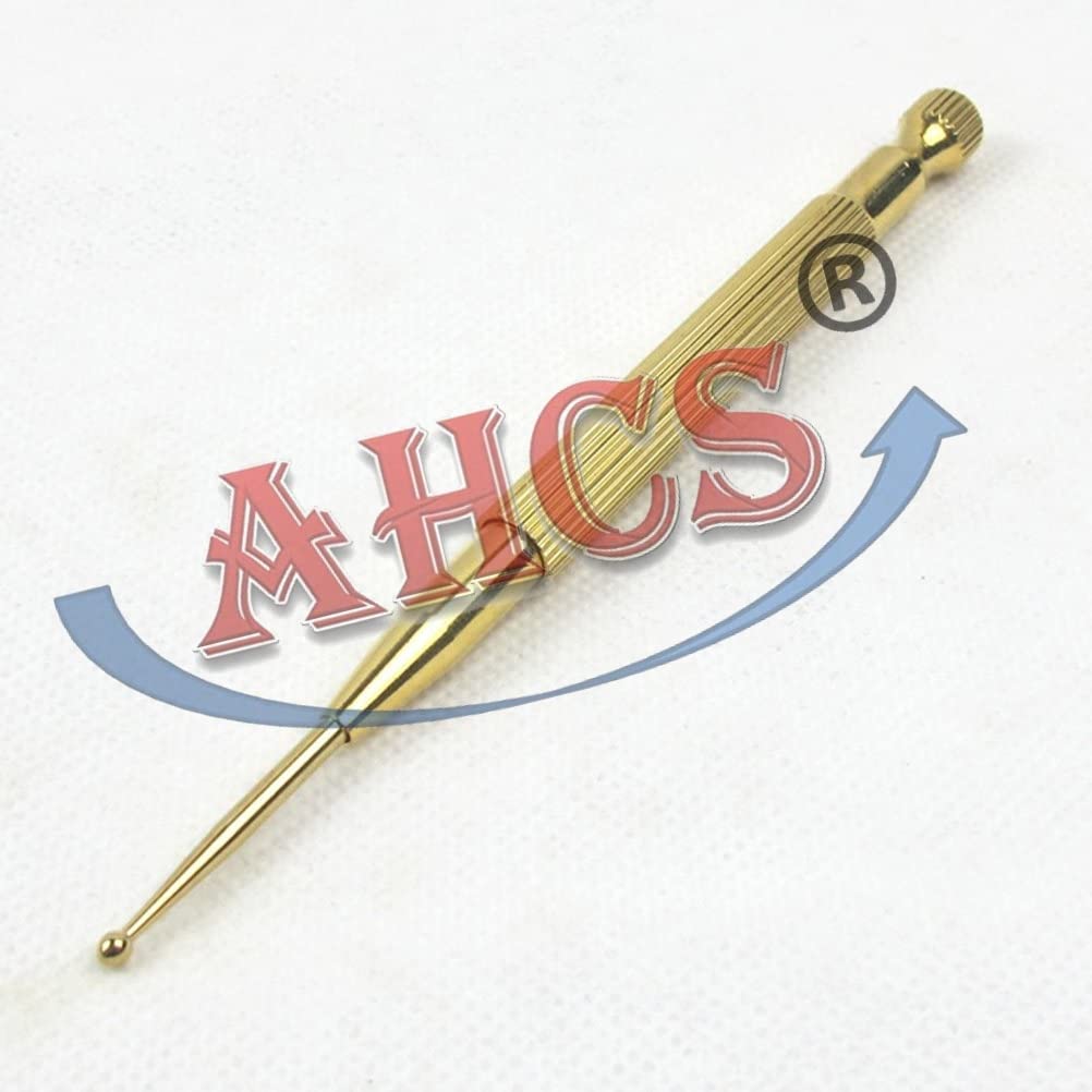 AHCS Sujok Jimmy Point Probe Handheld Massager With Built-In Body Stimulator Sujok Pen Pack of 2, Gold
