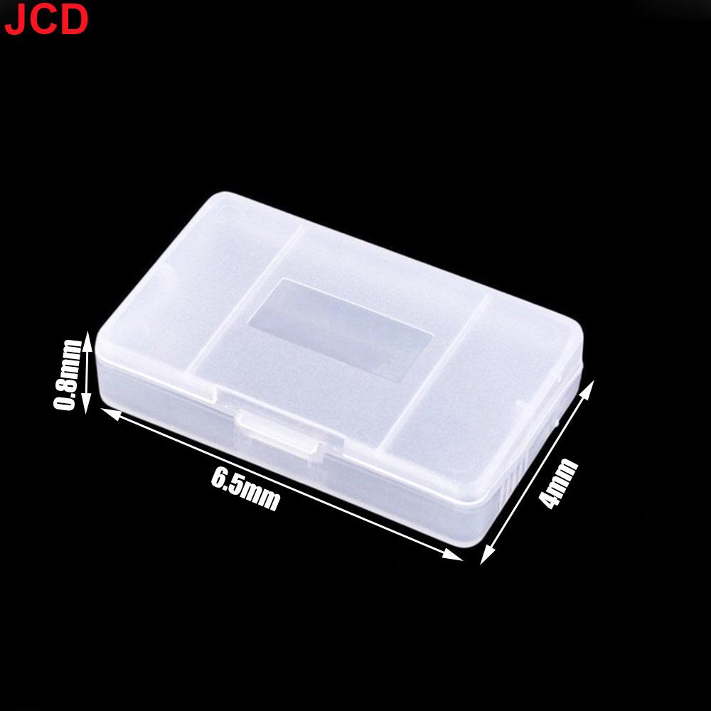 JCD 1pcs  For GBA Colour Transparent Portable Game Cartridge Case Dust Plastic Game Cards Cover Cases Storage Box