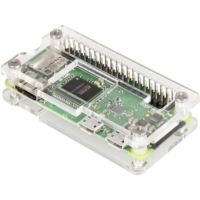 Boîtier Raspberry Pi® Raspberry Pi® rb-case-zero verre acrylique transparent 1 pc(s)