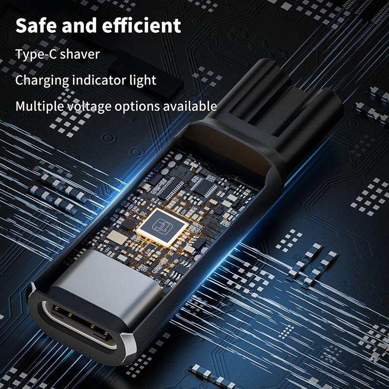 Philips Tıraş Makinesi Şarj Konnektörü İçin 5V/4.3V/8V/15V Usb-C Adaptörü Göstergeli Tip-C Saç Kesme Makinesi Şarj Adaptörü