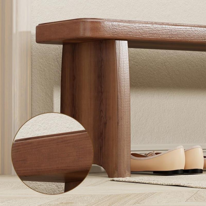 Wooden Shoe Changing Stool Living Room Bench Luxury Decorative Entrance Low Benches Multifunctional Modern Rectangular Stools