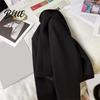 Suit Jacket Women Short Coat Lapel Long Sleeve Single Button Cardigan Style Solid Color Loose Fit Casual Business Simple Blazer