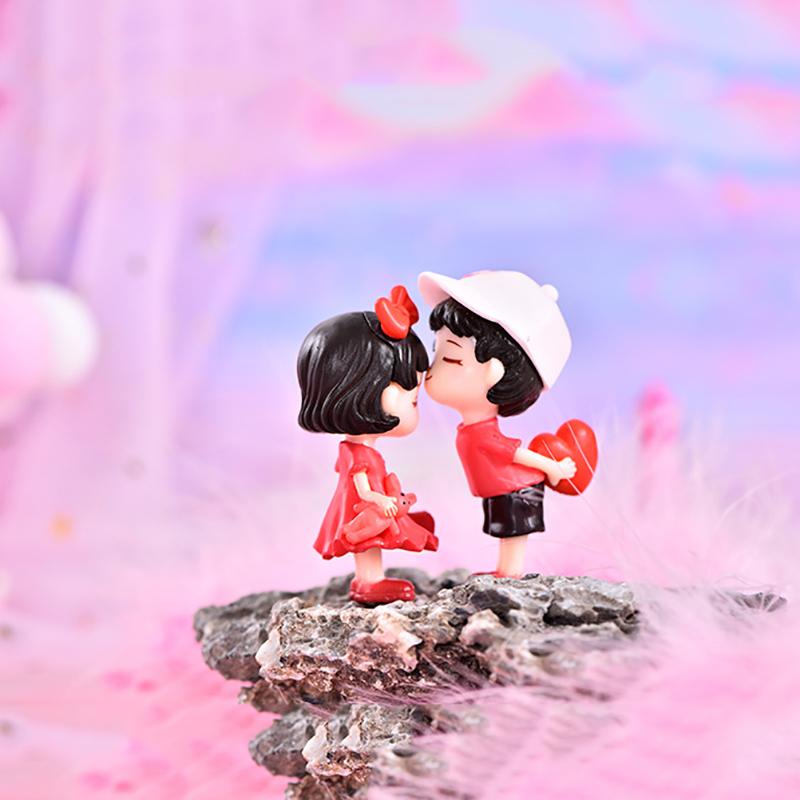 Lovers Couple Miniature Mini Doll Diy Terrarium Figurines Fairy Garden Decor