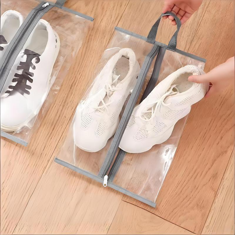 Waterproof Transparent Shoe Storage Bags 12PCS Travel Organizer for Boots Slippers and Sports Shoes in Hotel