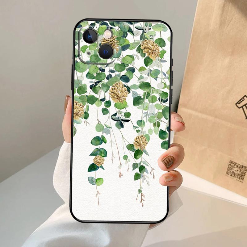 Eucalyptus Lavender Phone Case For iPhone 17 Air 16 14 13 12 11 15 Pro Max 13 12 mini 15 16 Plus 16e Cover Coque