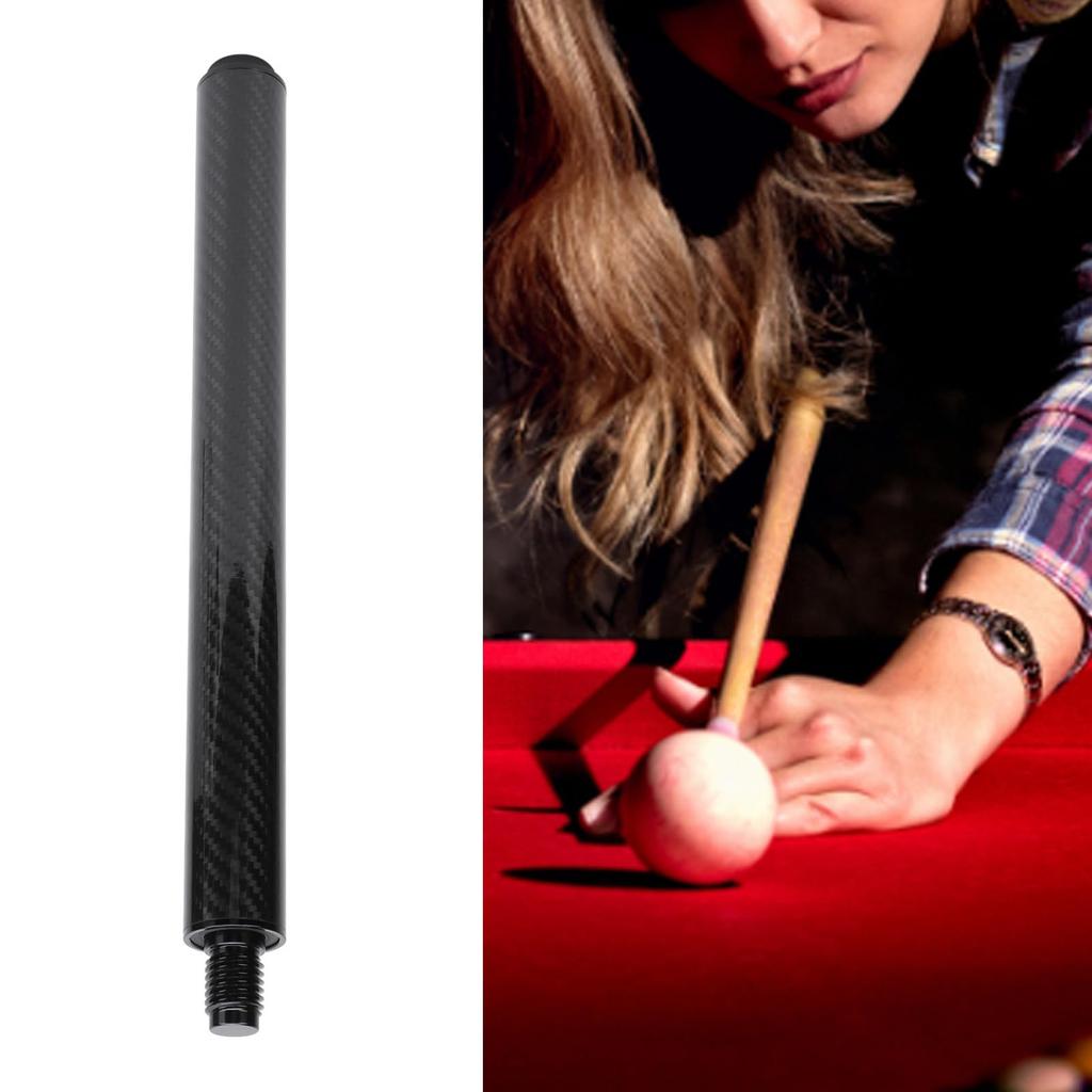 Carbon Fiber Pool Cue Billiard Pool Cue Extension with Storage Bag for Predator Pool Billiard Billiard Accessories Extension, 12-inch Cue, Extension,