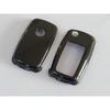 Hard Plastic Keyless Remote Key Fob Flip Key Protection Case Cover (Gloss Black Color) For VW Volkswagen MK6