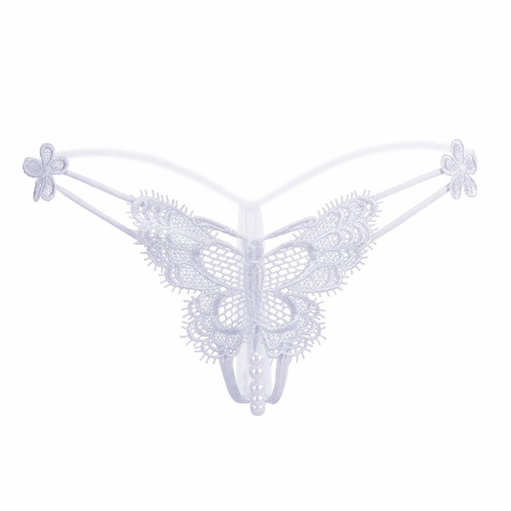 Open Panties Female Interest Temptation Lace Low Waist Ultra-thin Transparent Mesh Sexy Hot Women's Thong Open Crotch