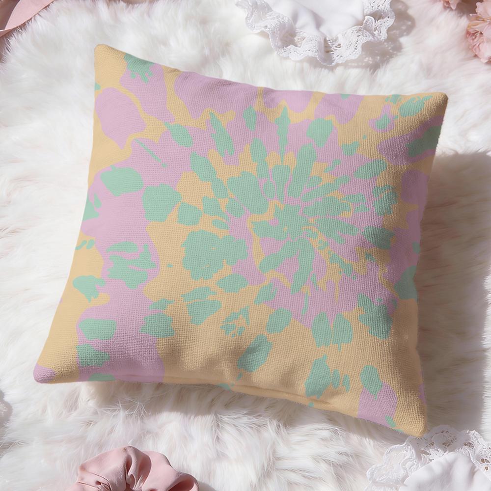 Tiedye Cushion Cover Premium Comfort Reversible Pillow Cove Two in One Design for Any Room Car Interior