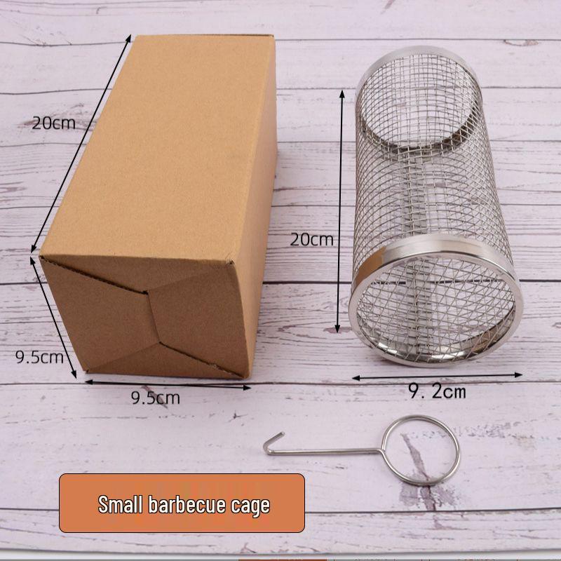 

Outdoor Stainless Steel BBQ Grill Mesh Cylinder Roller