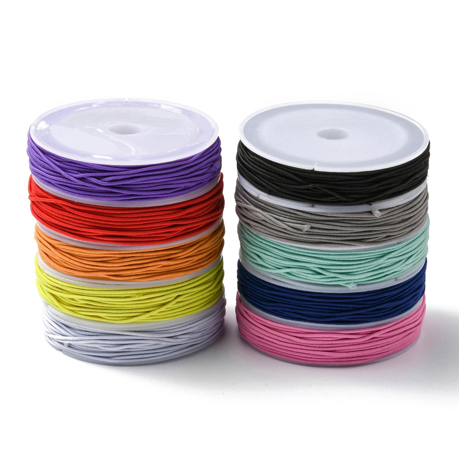 

10 Rolls Mixed Color 1mm Polyester Elastic Cord for DIY Bracelets, Necklaces, Beading