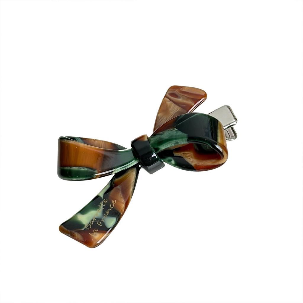 Chic Retro Acetate Hair Clips Featuring Bow Design For Effortless Style And Comfort