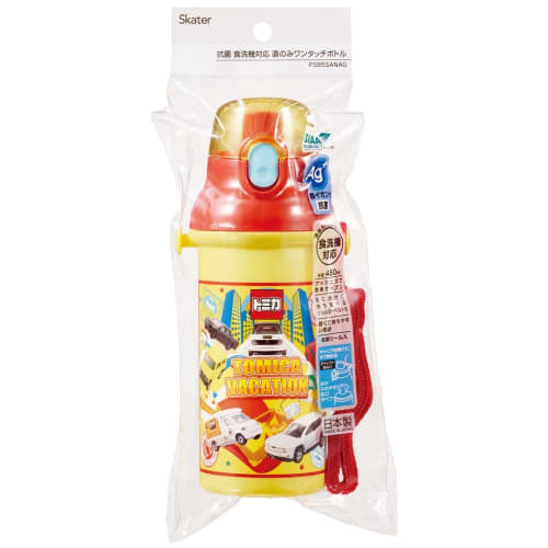 Skater Water Bottle 480ml Tomica 24 Children's Antibacterial Plastic Child Friendly Lightweight Made In Japan PSB5SANAG-A