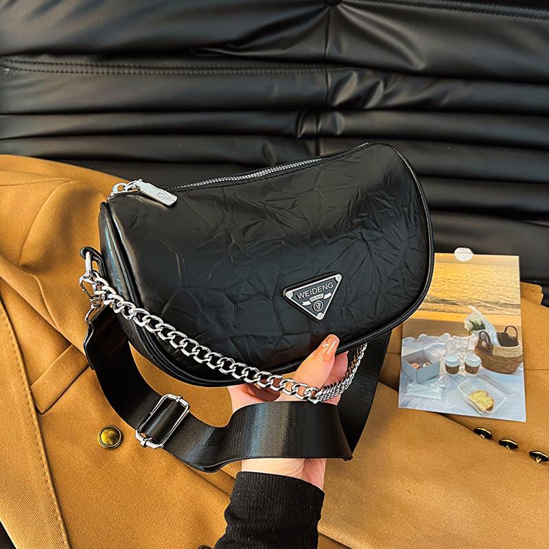 IELGY Women's Premium Sense Baguette Armpit Bag, Fashionable Retro Classic Shoulder Messenger Bag