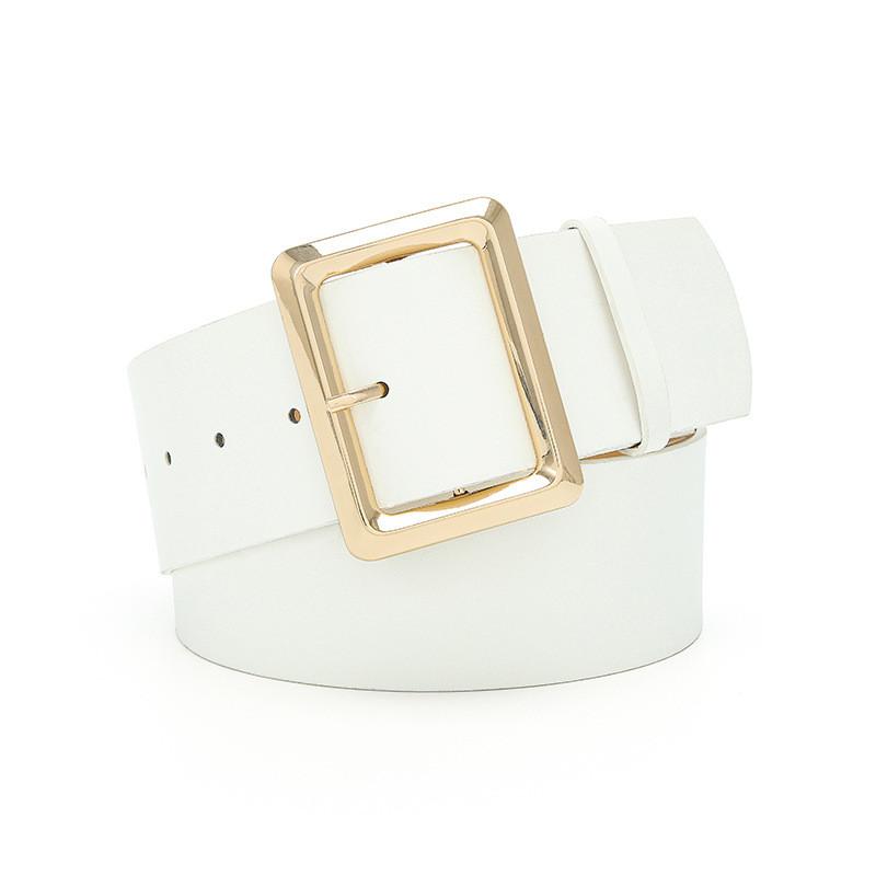 Pu Elegant Leather Womens Waistcinching Dress With Stylish Wide Belt In Multiple Colors