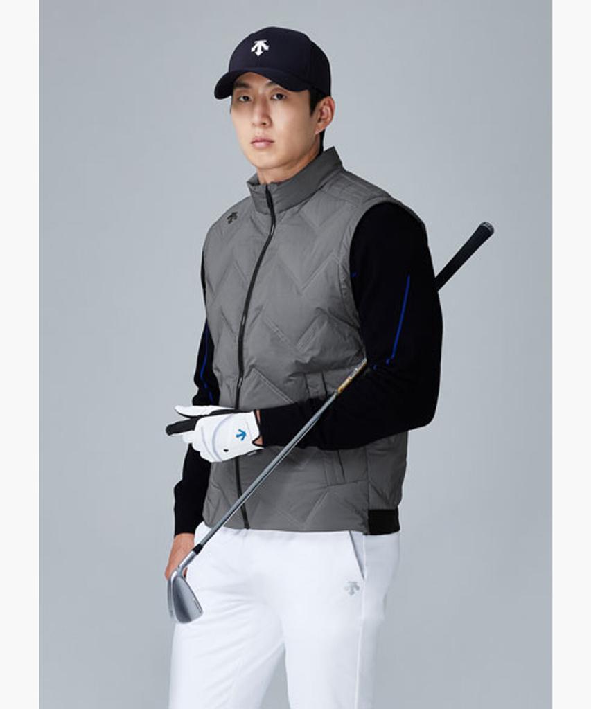 Descente Golf Men'S Swing Tube Down Vest (Dq31Mfdv91)