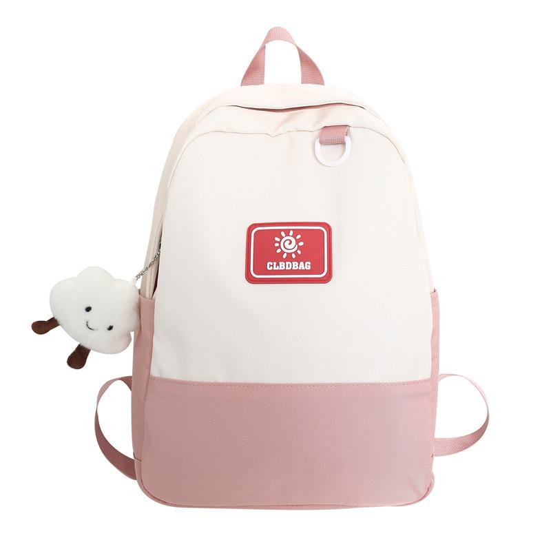 

Japanese college style schoolbag simple Korean version junior high school student backpack new casual fashion lightweight backpack Without pendant