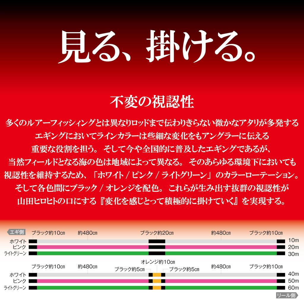 SUNLINE Saltimate PE Egi ULT HS8 PE Line 240m 8 strands Green 0.6 4.5kg White/Pink/Light