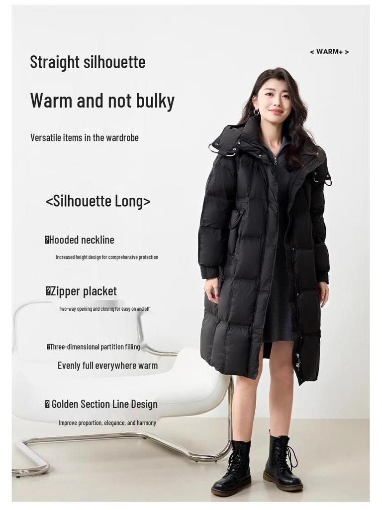 Mark Fairwhale Women's 2025 Winter Long Puffer Down Jacket