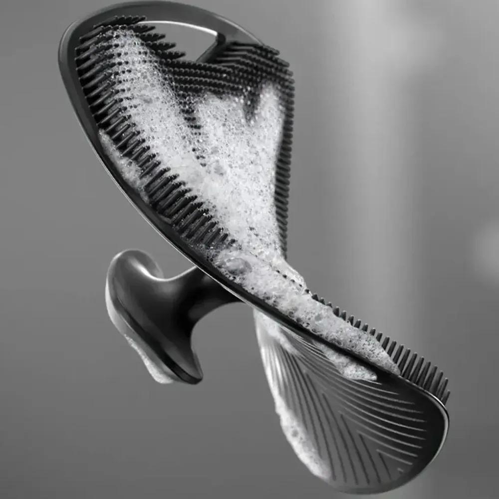 Soft Silicone Exfoliating Body Scrub Brush,Gentle Cleansing Scrubber, Practical Easy Clean Bath Shower Daily Skin Care Accessory