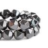 2-10mm Natural Hematite Stone Beads Black Faceted Loose Spacer Beads For Jewelry Making DIY Crafts Bracelet Necklace Accessories