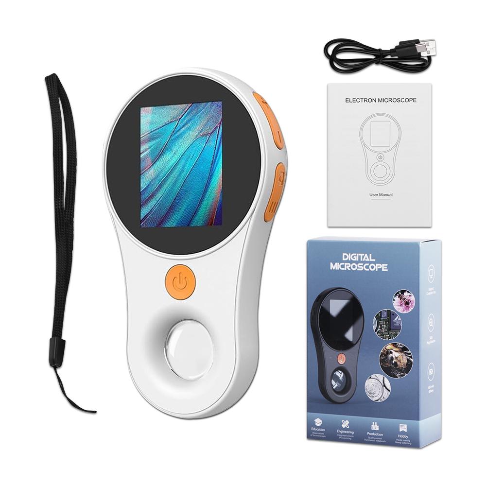 16MP Camera Handheld Dermatoscope, 500X Magnification Skin & Scalp Analyzer for Scalp/Hair Trichomes Facial Skin Dermatoscope
