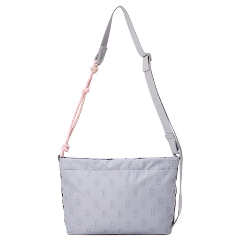 MLB Boston Red Sox Polyester Crossbody Bags Unisex Light Gray Casual 3ACRM145N-43GRL