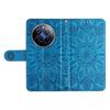 For Realme 12 Pro 5G/12 Pro+ 5G Leather Case Imprinted Sunflower Flip Folio Wallet Phone Cover