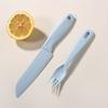 Non-slip Plastic Kitchen Knife for Cutting Fruits, Knife Set for Chopping Vegetables, Chopping Board, and Baby Food Set.