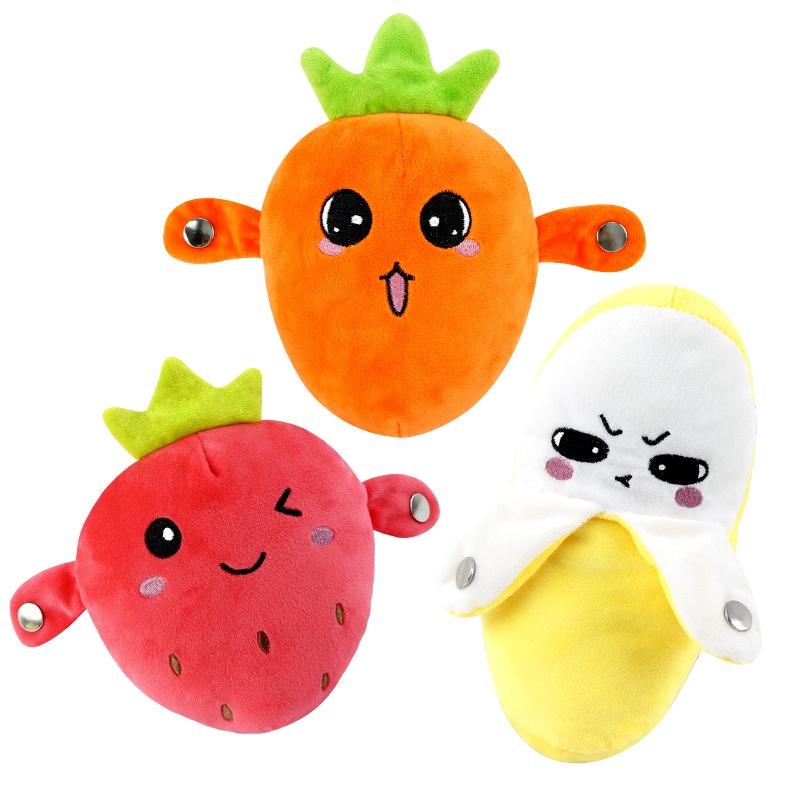 Electric Plush Sensory Toy Fruit Theme 16x8x18cm Flashing Lights And Sound Effects