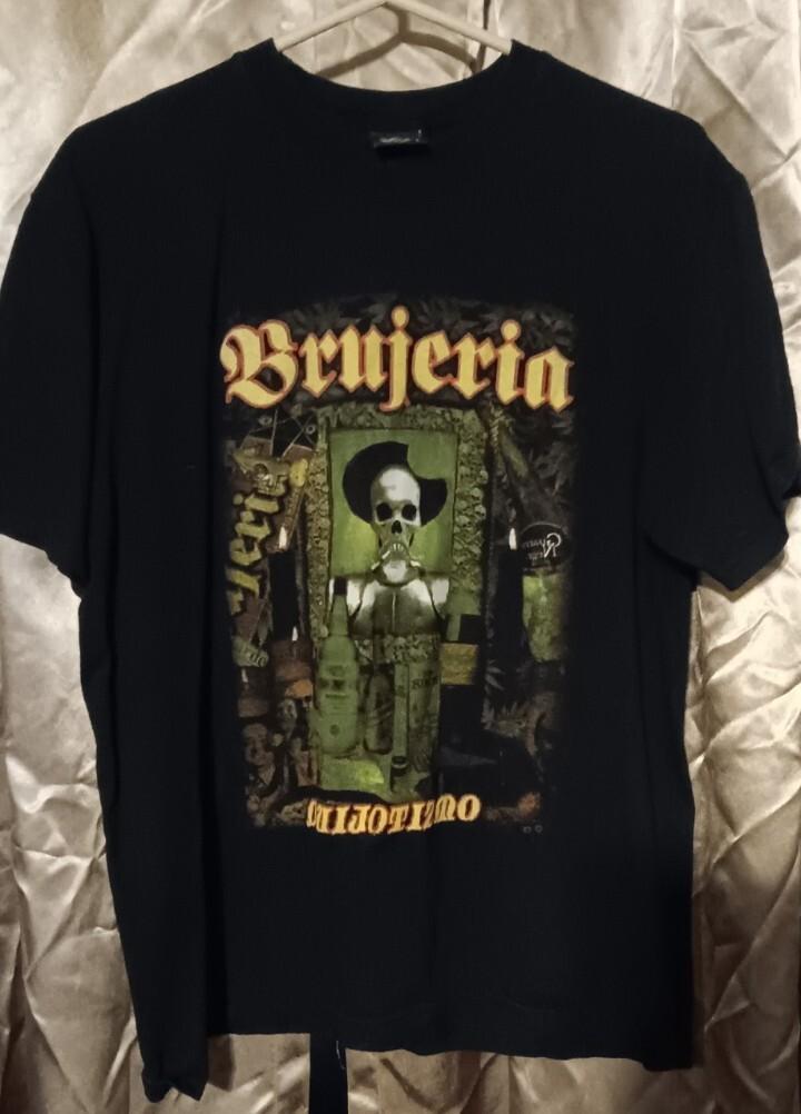 Brujeria Quijotizmo Black T Shirt Demon Night Two Sided Color Graphic Size Large XXXL
