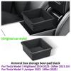 For Tesla Model Y Juniper 2025 Center Console Storage Organizer Box Tray Armrest Hidden Box Cup Holder New Model 3 Highland 2024
