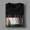 2025 Summer Mens The Boss 100 Pure Cotton Printed Tshirt Bruce Springsteens Clothing Fashion Short Sleeve Crew Neck Plus Size