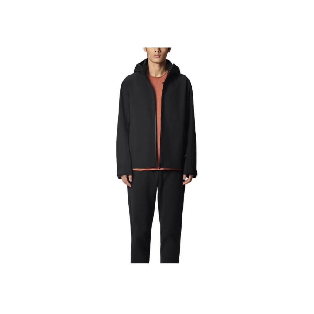 Saucony Modern Binzhou Series Hooded Zipper Simple Long Sleeve Jacket Men jackets SA2250WJ92C-BK001
