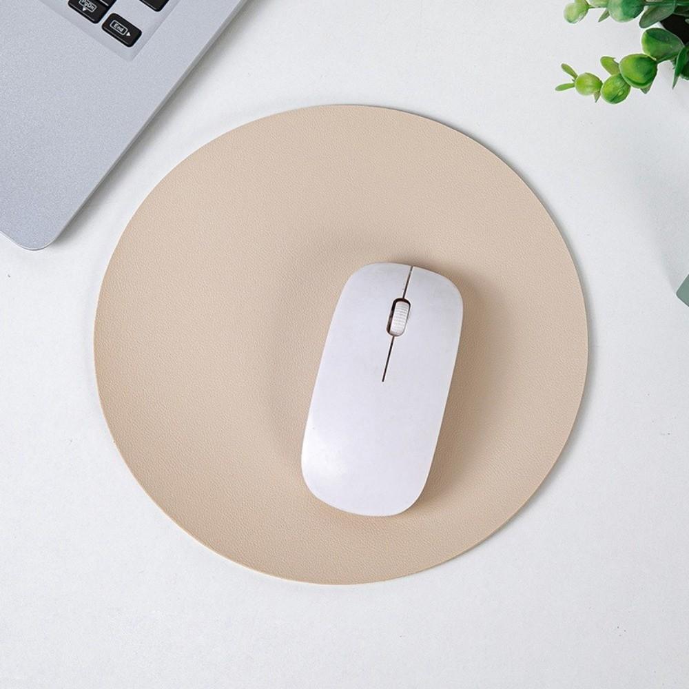 Solid Color Mouse Mat Waterproof Computer Mouse Pad Office Desk Leather Mouse Pad