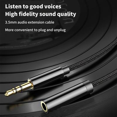 10M Langes 3,5Mm Vergoldetes Verdicktes Kopfhörerkabel Audio Verlängertes Adapterkabel Aux Computer Audiokabel Langlebig