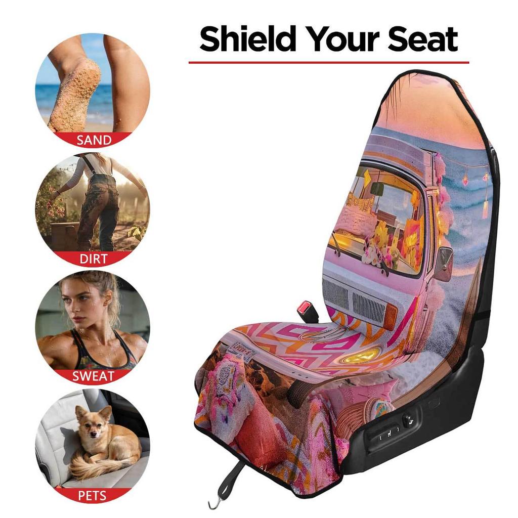 All-Season Universal Car Seat Towel Protector for Front Seats - Ideal for Gym and Exercise