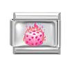 New Design Pink Planet Flower Cherry Eyes Butterfly Italian Charm Links Fit 9MM Stainless Steel Bracelet Jewelry DIY Making