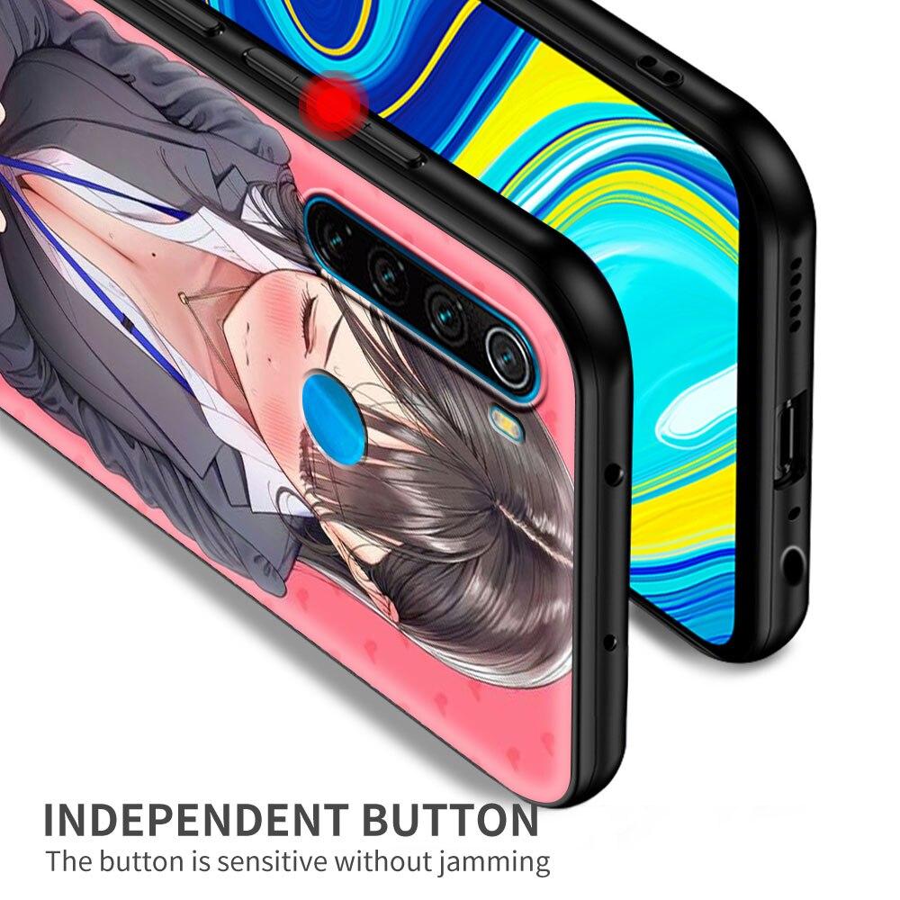 Anime Hentai Sexy Bunny Girl Phone Case For Xiaomi Redmi Note 9S 9 8 7 10 Pro 8T 9C 9A 8A Shockproof Silicone Smart Back Cover