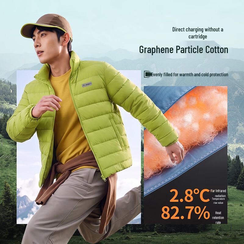 Baleno Men's Winter Graphene-Padded Stand-Collar Puffer Jacket
