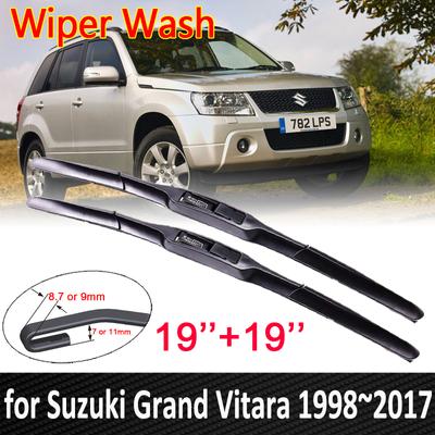 Μάκτρα υαλοκαθαριστήρων αυτοκινήτου για Suzuki Grand Vitara 1998~2017 2016 2015 2014 2013 2012 2011 2010 Μπροστινοί υαλοκαθαριστήρες αυτοκινήτου