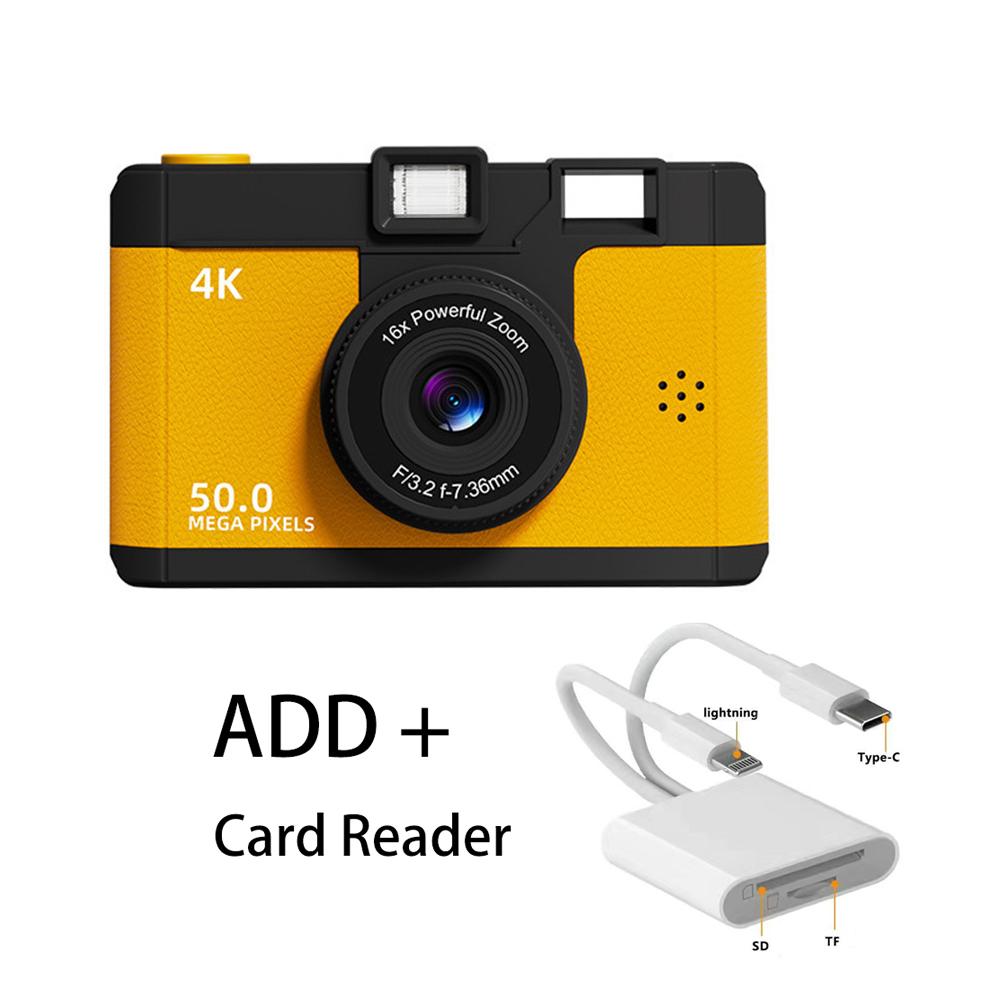 Dual-Kamera-Fotomaschine Retro-Punktkameras HD 1080P Digitalkamera Kindergeburtstagsgeschenke Audio- und Videokarte