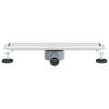 2 in 1 Shower Drain with 360 degrees  Siphon Silver 54 x 11 x 9.5 cm