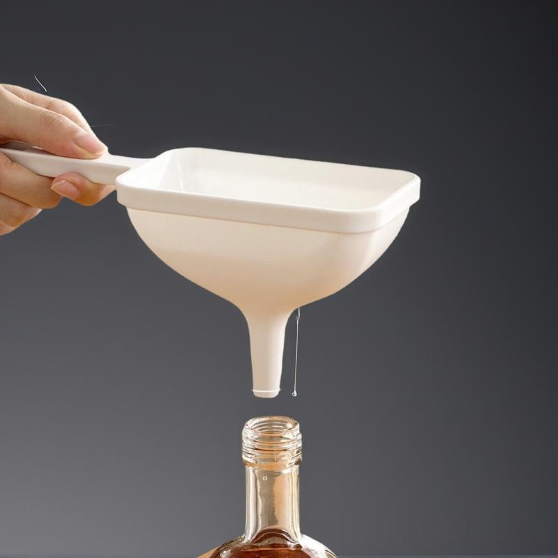 Kitchen Food Grade Material Funnel For Convenient Refueling Plastic For Household Oil Leakage Large-diameter Oil Pouring Funnel