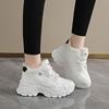 New women's shoes 2026 winter high top sports dad shoes with plush cotton shoes anti slip women's shoes