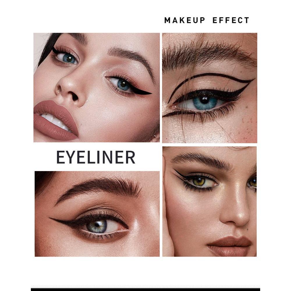 Fit Colors Double -headed Triangle Wing Seal, Waterproof and Anti -sweat -proof Not Faint Eyeliner Pen