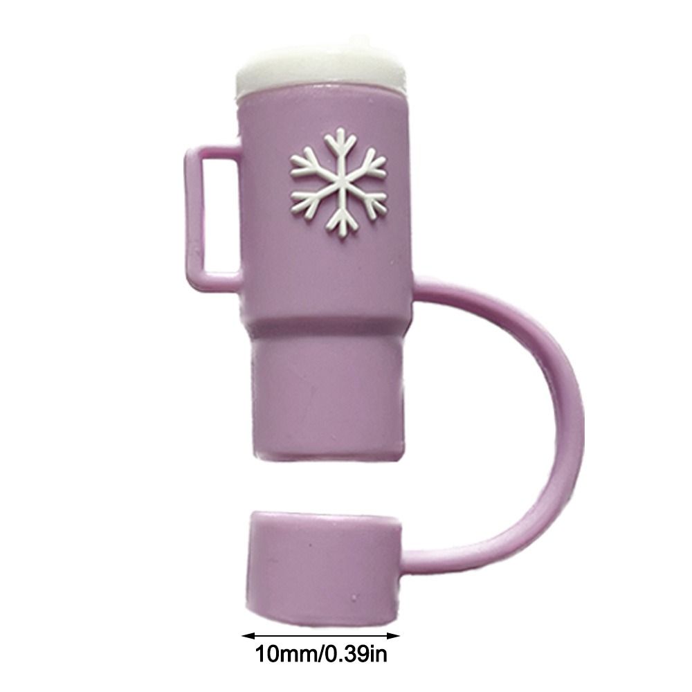 Splash Proof Silicone Straw Tips Cover Airtight Dust-Proof Straw Caps for Stanleys Bar