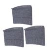 3pcs RV Step Covers 22 X 20in Wearproof RV Stair Carpets for 8 To 11 Inch Depth RV Radius Steps Gray