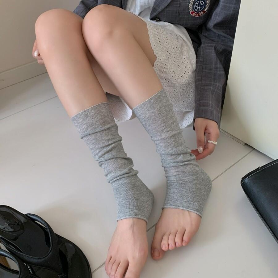 Koreanische Ins Stepping Socken Abdeckung Damen Sommer Dünn Ballett Stil Leicht Transparent Stapelbare Socken Miu Serie Ballett Stil Halbe Handfläche Und Beinabdeckung