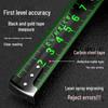 5m/10m Self-Locking Fluorescent Tape Measure, High Precision Stainless Steel, Wear-Resistant, Black & Gold, Thickened Casing